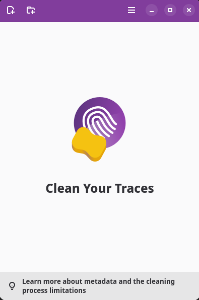 metadata-cleaner menu